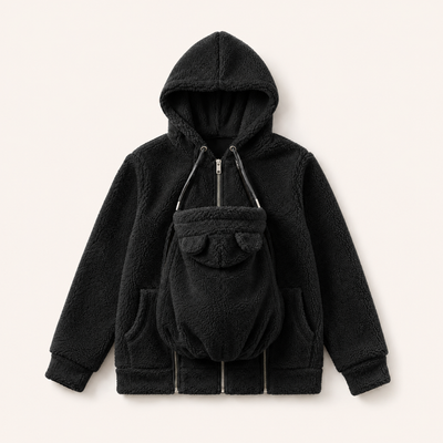 True Haven | Babywearing Hoodie – Hands-Free Baby Carrier Pouch Sweatshirt for Parents, 8 Colors, S-XXL