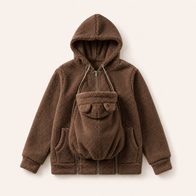True Haven | Babywearing Hoodie – Hands-Free Baby Carrier Pouch Sweatshirt for Parents, 8 Colors, S-XXL