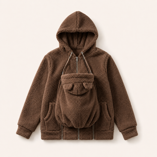True Haven | Babywearing Hoodie – Hands-Free Baby Carrier Pouch Sweatshirt for Parents, 8 Colors, S-XXL