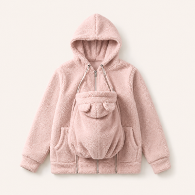 True Haven | Babywearing Hoodie – Hands-Free Baby Carrier Pouch Sweatshirt for Parents, 8 Colors, S-XXL