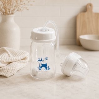 True Haven | Anti-Colic Baby Bottle – Flexible Feeding Bottle with Weighted Straw, BPA-Free, 150ml & 240ml
