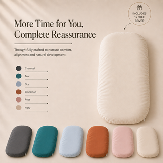 True Haven | Baby Nest with Cover – Breathable Newborn Lounger & Cocoon Bed, 5 Colors, Machine Washable
