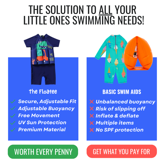 True Haven | Kids Swim Float Vest – UPF 50+ Sun Protection Swimwear for Toddlers, Ages 1-6