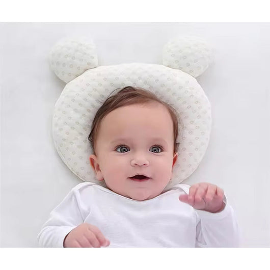 True Haven | Natural Latex Baby Head Support Pillow – Breathable Natural Latex, Machine Washable Cover