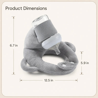 True Haven | Adjustable Baby Bottle Holder – Hands-Free Snap-Fit Feeding Strap, 3+ Months