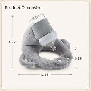 True Haven | Adjustable Baby Bottle Holder – Hands-Free Snap-Fit Feeding Strap, 3+ Months