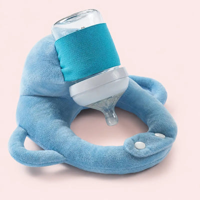 True Haven | Adjustable Baby Bottle Holder – Hands-Free Snap-Fit Feeding Strap, 3+ Months
