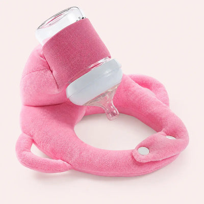 True Haven | Adjustable Baby Bottle Holder – Hands-Free Snap-Fit Feeding Strap, 3+ Months