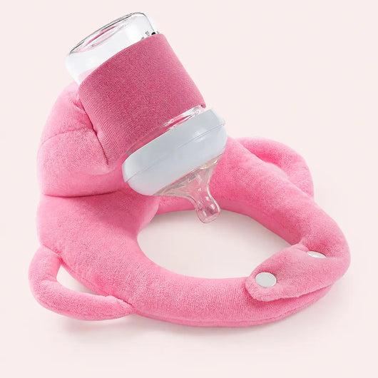 True Haven | Adjustable Baby Bottle Holder – Hands-Free Snap-Fit Feeding Strap, 3+ Months