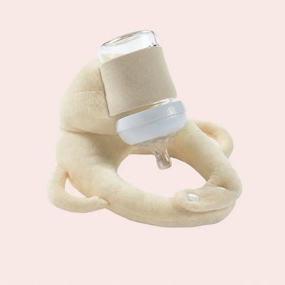 True Haven | Adjustable Baby Bottle Holder – Hands-Free Snap-Fit Feeding Strap, 3+ Months