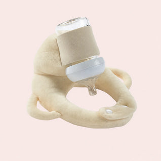 True Haven | Adjustable Baby Bottle Holder – Hands-Free Snap-Fit Feeding Strap, 3+ Months