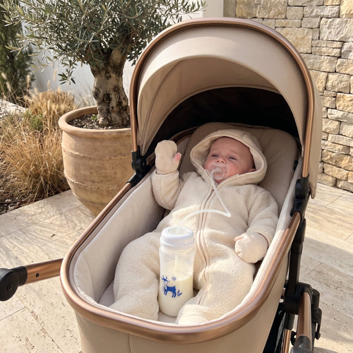 True Haven | Fawn Hands Free Bottle – Everyday Feeding Essential, Easy to Clean