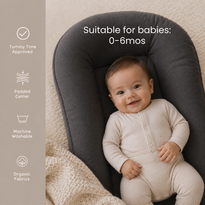 True Haven | Baby Nest with Cover – Breathable Newborn Lounger & Cocoon Bed, 5 Colors, Machine Washable