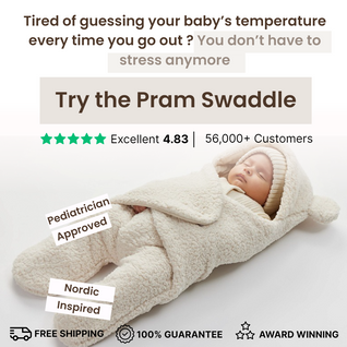 True Haven | Fleece Pram Suit – Warm Insulated Baby Snowsuit for Strollers, 0-6 Months, 6 Colors