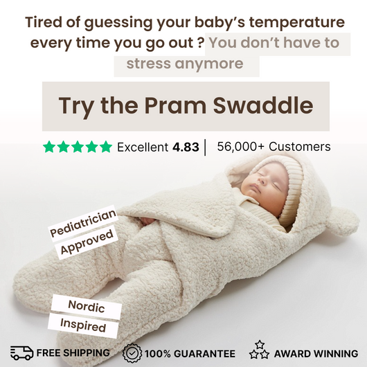 True Haven | Fleece Pram Suit – Warm Insulated Baby Snowsuit for Strollers, 0-6 Months, 6 Colors