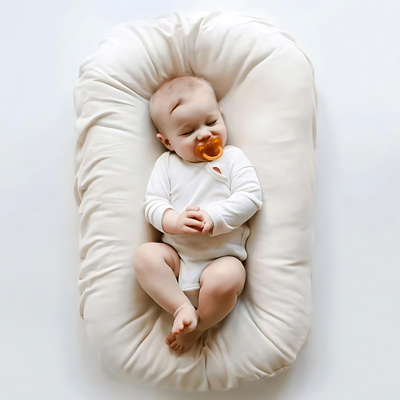 True Haven | Baby Lounger Nest Bed – Womb-Inspired Design, Removable Washable Cover
