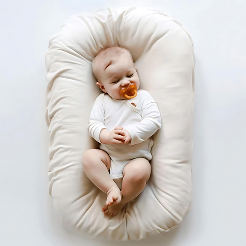 True Haven | Baby Lounger Nest Bed – Womb-Inspired Design, Removable Washable Cover