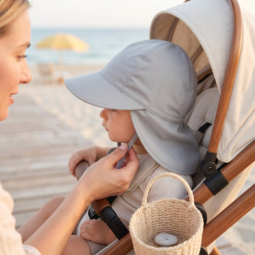 True Haven | Adjustable Baby UPF 50 Hat – Soft Everyday Wear, Breathable Comfortable Fit