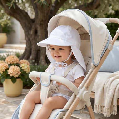 True Haven | Adjustable Baby UPF 50 Hat – Soft Everyday Wear, Breathable Comfortable Fit