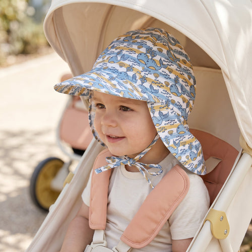 True Haven | Adjustable Baby UPF 50 Hat – Soft Everyday Wear, Breathable Comfortable Fit