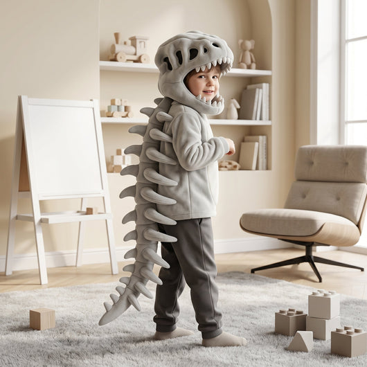 True Haven | Dino Plush Hoodie – Comfortable All-Day Wear, Easy-Care Fabric
