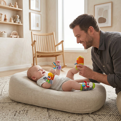True Haven | Sensory Baby Socks & Wristband Set – Comfortable All-Day Wear, Easy-Care Fabric