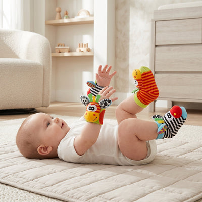 True Haven | Sensory Baby Socks & Wristband Set – Comfortable All-Day Wear, Easy-Care Fabric