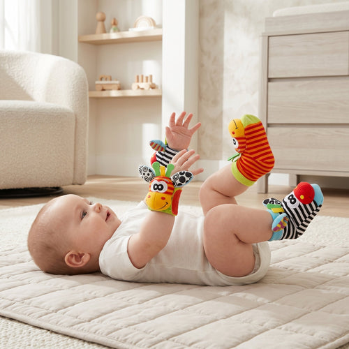 True Haven | Sensory Baby Socks & Wristband Set – Comfortable All-Day Wear, Easy-Care Fabric