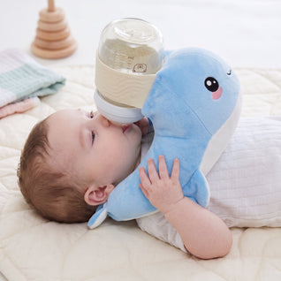 True Haven | Baby Feeding Support Pillow – Mealtime Made Easier, Hands-Free Comfort