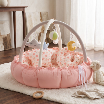 True Haven | Grove Baby Play Gym – Screen-Free Developmental Toy, Safe for Little Hands