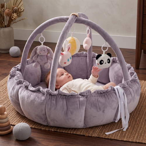 True Haven | Grove Baby Play Gym – Screen-Free Developmental Toy, Safe for Little Hands
