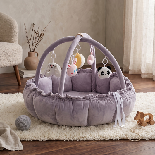 True Haven | Grove Baby Play Gym – Screen-Free Developmental Toy, Safe for Little Hands