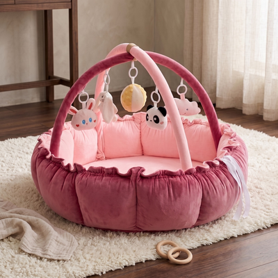 True Haven | Grove Baby Play Gym – Screen-Free Developmental Toy, Safe for Little Hands
