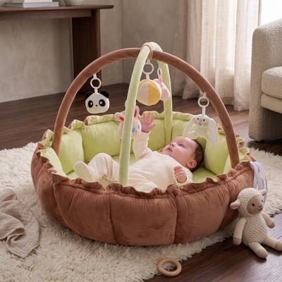 True Haven | Grove Baby Play Gym – Screen-Free Developmental Toy, Safe for Little Hands