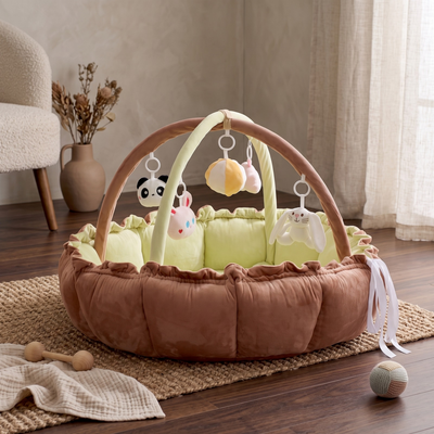 True Haven | Grove Baby Play Gym – Screen-Free Developmental Toy, Safe for Little Hands