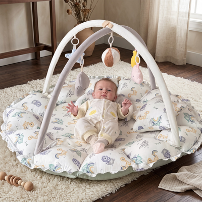 True Haven | Grove Baby Play Gym – Screen-Free Developmental Toy, Safe for Little Hands