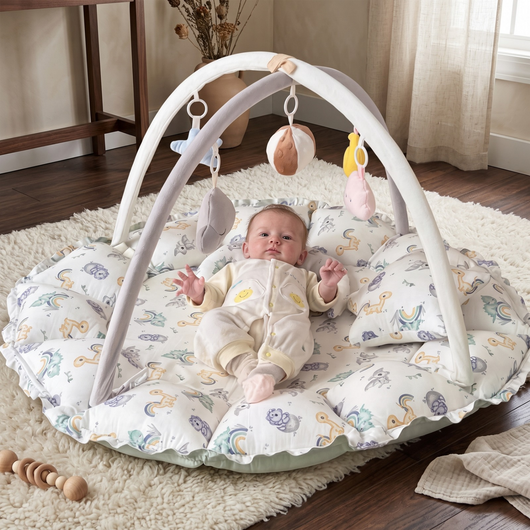 True Haven | Grove Baby Play Gym – Screen-Free Developmental Toy, Safe for Little Hands