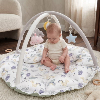 True Haven | Grove Baby Play Gym – Screen-Free Developmental Toy, Safe for Little Hands