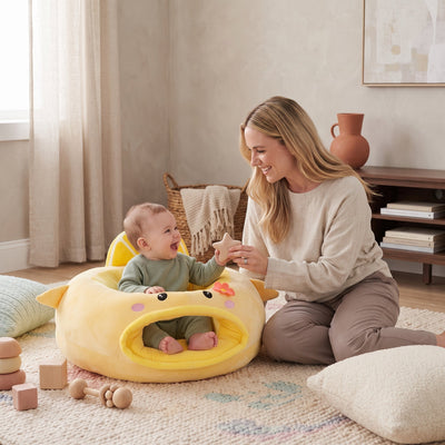 True Haven | Baby Sit-Up Support Chair – Supportive Nursery Essential, Sturdy & Comfortable