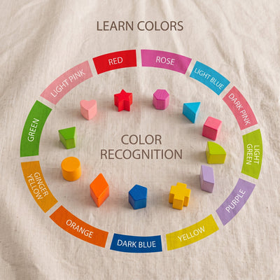 True Haven | Cubby Wooden Shape Sorter – Screen-Free Developmental Toy, Safe for Little Hands