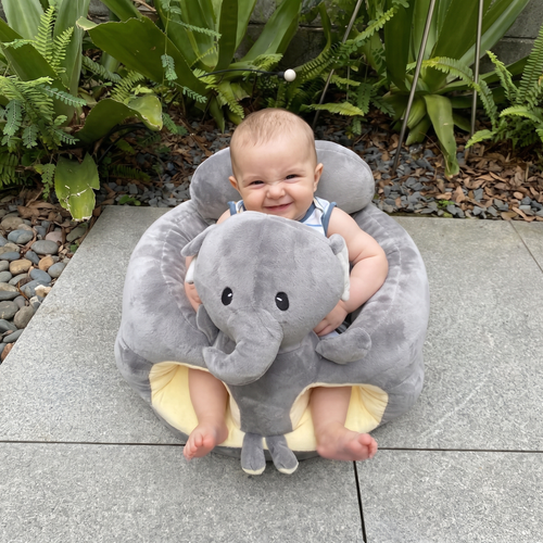 True Haven | Plush Learning Seat – Interactive Toy for Toddlers, Supports Motor Skills