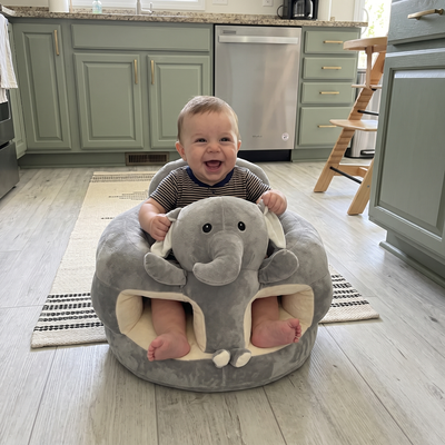 True Haven | Plush Learning Seat – Interactive Toy for Toddlers, Supports Motor Skills