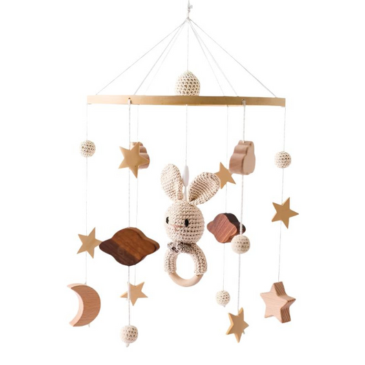 True Haven | Musical Crib Mobile Set with Arm – Cozy Support for Naptime & Bedtime, Machine Washable