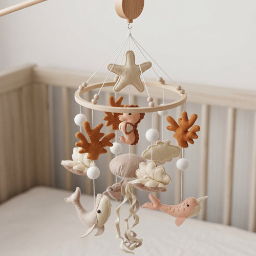 True Haven | Musical Crib Mobile Set with Arm – Cozy Support for Naptime & Bedtime, Machine Washable