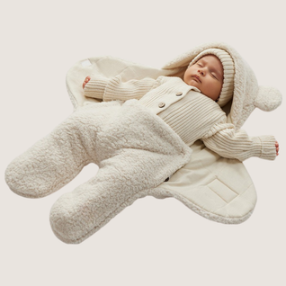 True Haven | Fleece Pram Suit – Warm Insulated Baby Snowsuit for Strollers, 0-6 Months, 6 Colors