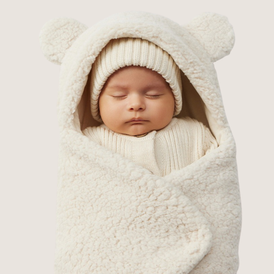 True Haven | Fleece Pram Suit – Warm Insulated Baby Snowsuit for Strollers, 0-6 Months, 6 Colors