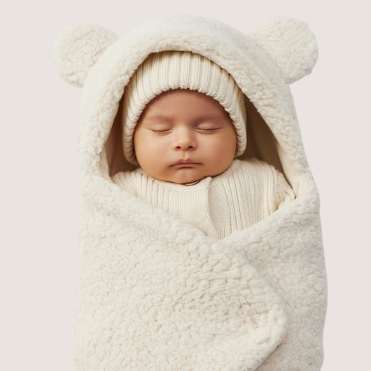 True Haven | Fleece Pram Suit – Warm Insulated Baby Snowsuit for Strollers, 0-6 Months, 6 Colors