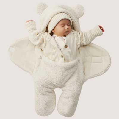 True Haven | Fleece Pram Suit – Warm Insulated Baby Snowsuit for Strollers, 0-6 Months, 6 Colors