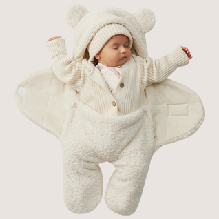 True Haven | Fleece Pram Suit – Warm Insulated Baby Snowsuit for Strollers, 0-6 Months, 6 Colors