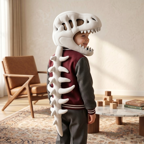 True Haven | Dino Plush Hoodie – Comfortable All-Day Wear, Easy-Care Fabric